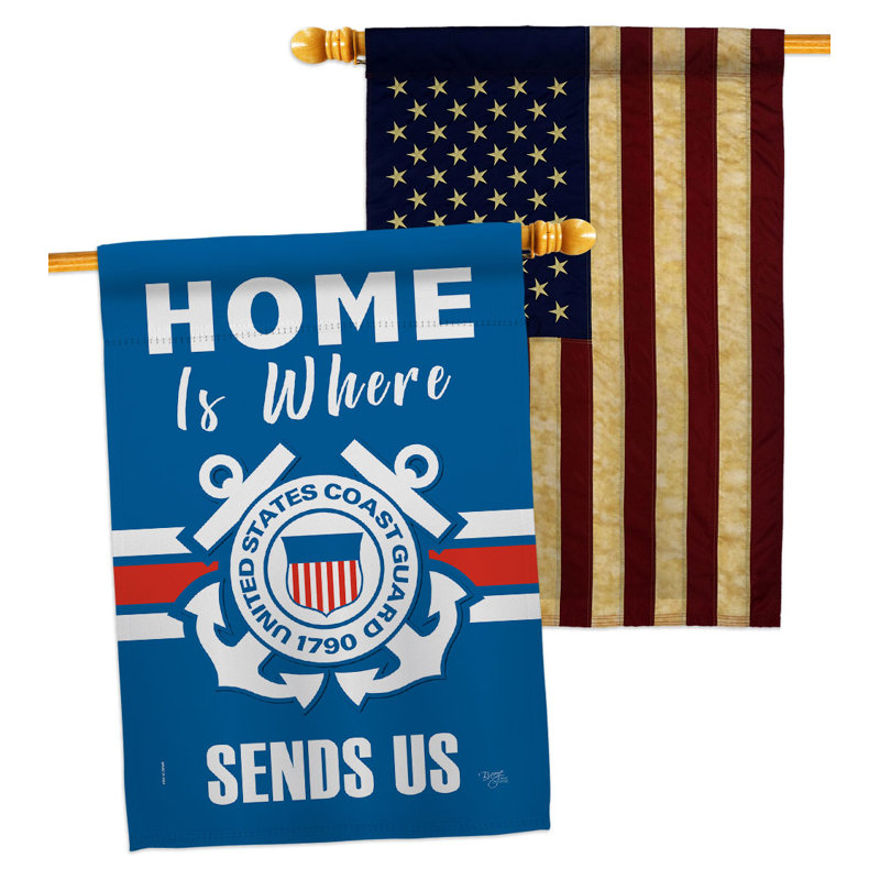Drapeau de maison en polyester 3,3 x 2,8 pi