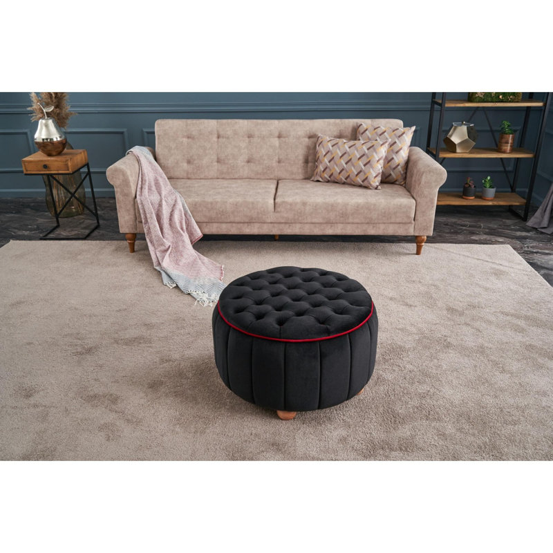 Pouf, Rouge / anthracite