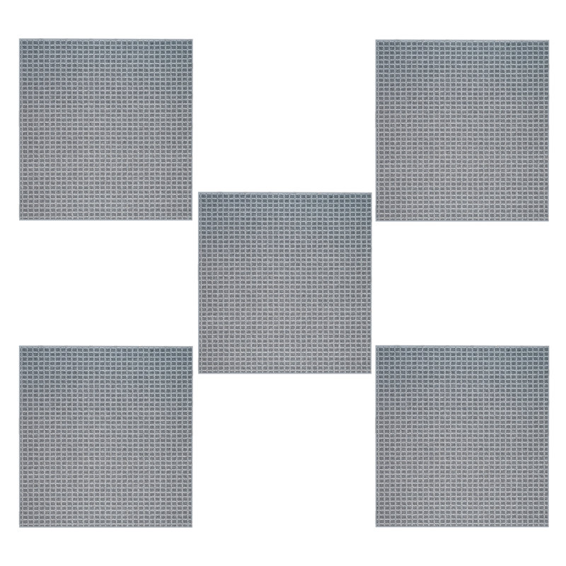 Ensemble de tapis intérieur / extérieur en polyester touffeté à la machine Lucre, Ovale 2 pi x 4 pi