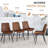 Rectangular Pedestal Dining Table Set-1957437704
