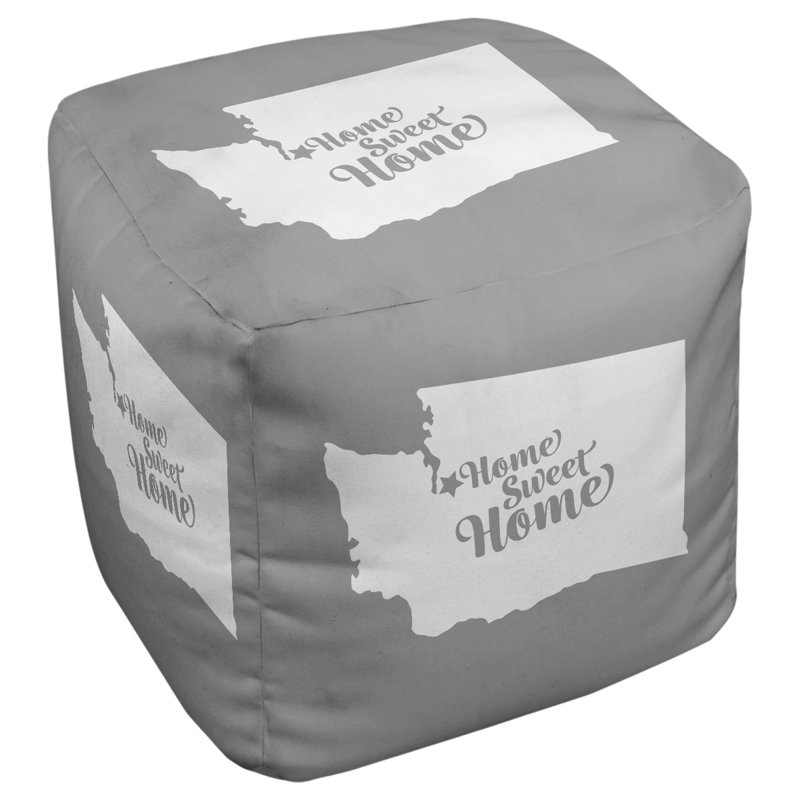 Upholstered Ottoman, Gray