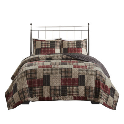 Timber Reversible Printed 3-Piece Full/Queen Quilt Set