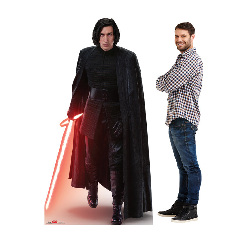 Accroche découpé en carton à action des guerres de l’étoile viii the last jedi kylo ren™