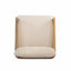 Fauteuil club en bois et bois textilene