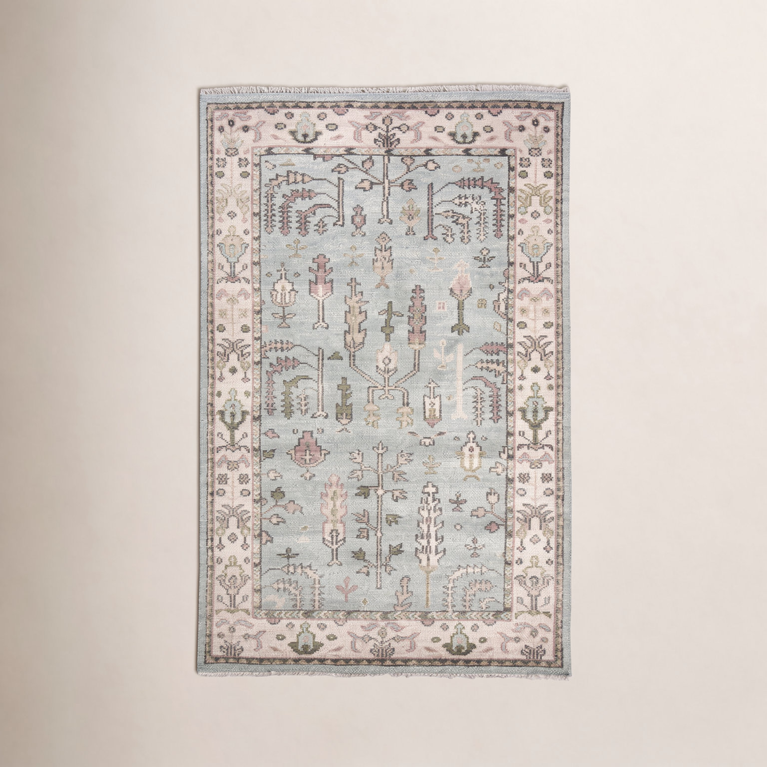 Masterpiece Collection Athens Sky Floral Rug, Rectangle 6' x 9'
