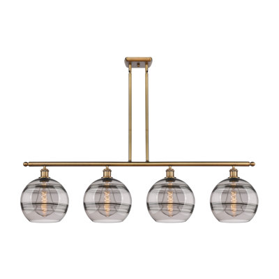Luminaire suspendu pour îlot de cuisine 4 lumières Chartoff