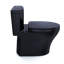 Toilette simple TOTO® Aquia® IV à double chasse allongée 1,28 et 0,9 GPF, WASHLET® +, ébène