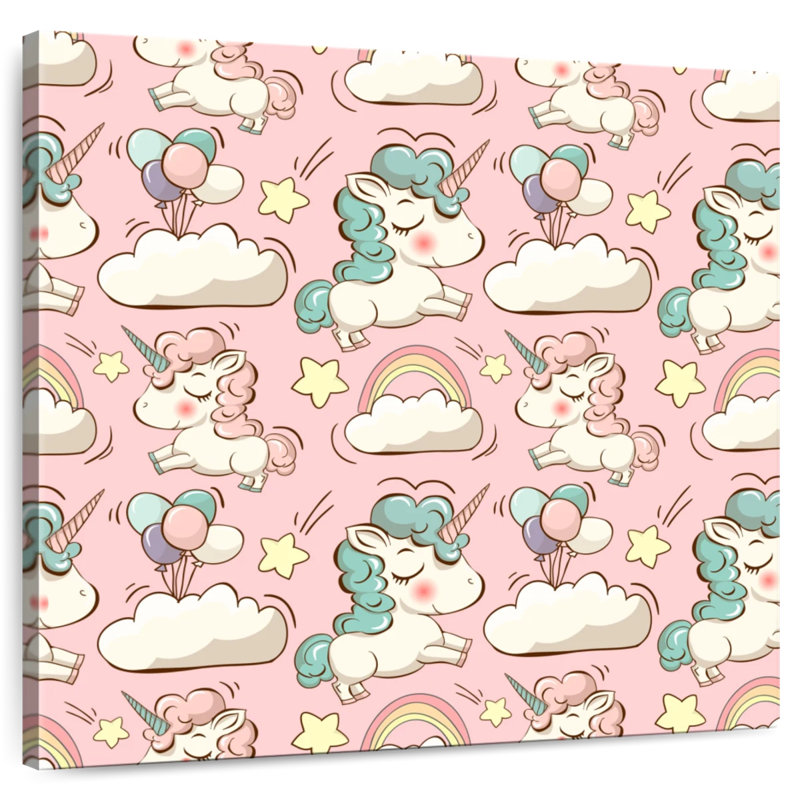 Ashelle Happy Unicorns, H 16 po x l 16 po