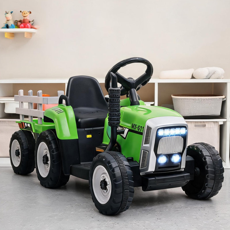 Ride-On Cars combinant éclairage à DEL et Pp vert avec Pp vert et cadre en métal et en métal
