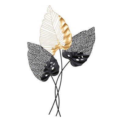 Coastal Plants & Flowers Wall Decor on Metal