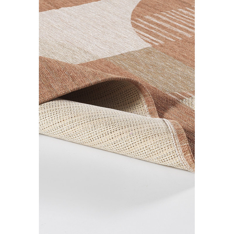 Kelmscott Abstract Machine Made Indoor / Outdoor Area Rug, Rectangle 135 x 200cm