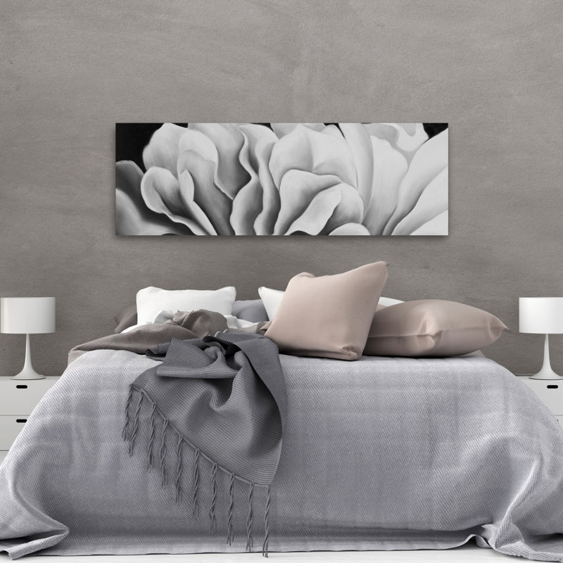 Magnifique toile noire et blanche | Décoration de salon grise