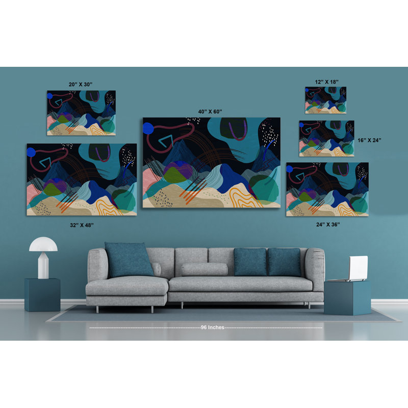 Mountain High 522 - Impression sur toile tendue, H 12 po x l 18 po x P 1,5 po