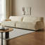 Canapé modulaire en velours beige-449122826-449122827