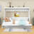 Wakefield Wall Murphy Bed with Integrated Desk-1180452532-1180452533