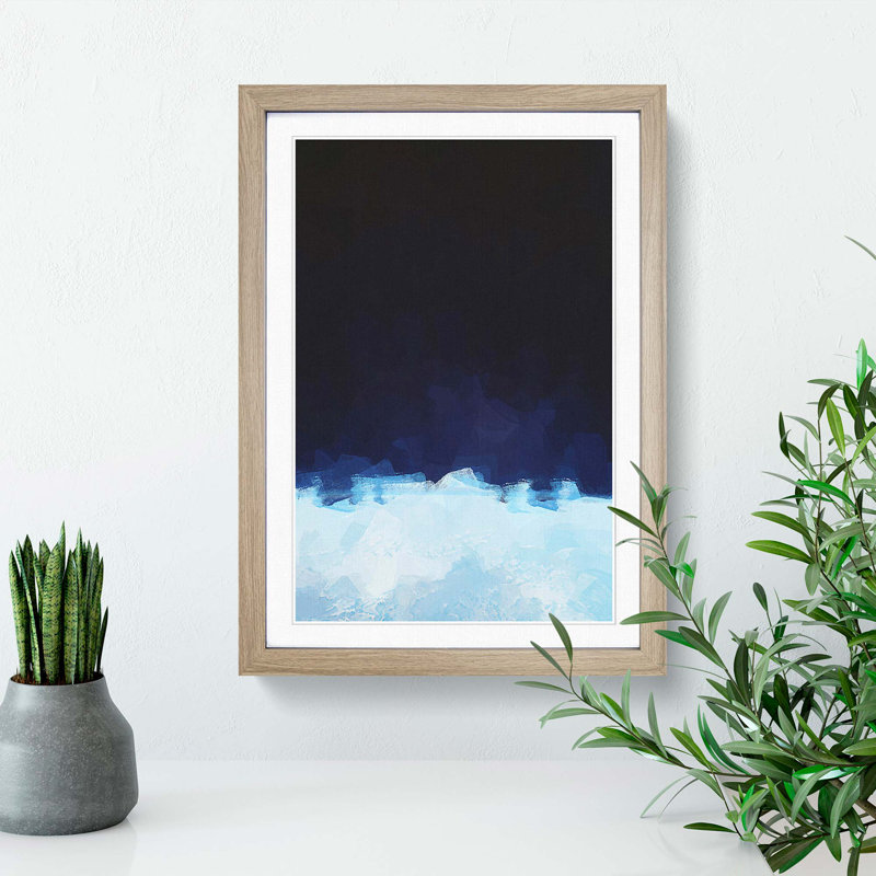 The Beauty of Earth in Abstract - Wall Art, 48cm H x 36cm W x 2cm D, Oak Single Picture Frame Wood