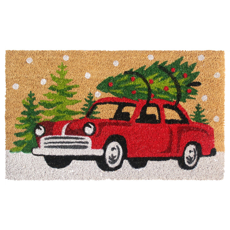 Josette Non-Slip Christmas Outdoor Doormat