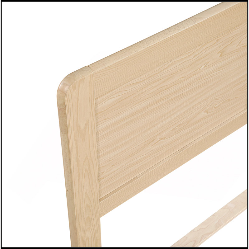 Cadre de lit plateforme contemporain en bois 1pc, Grand lit