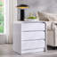 Table de chevet moderne de 25 po avec station de charge Maud, table de chevet en bois de 23,6 po de largeur avec 3 tiroirs de rangement,-1315027970-1328519687