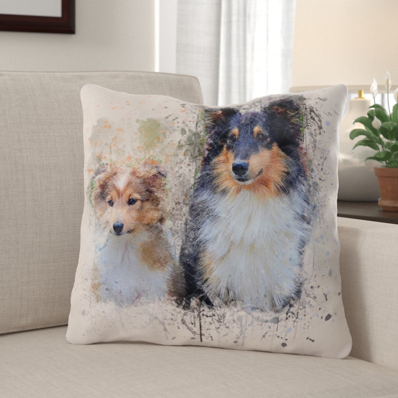 Housse et insert de coussin carré Dysart, Microsuède, Intérieur