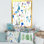 Fleurs bleues sauvages - Peinture sur toile