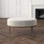 Urban Round Leather Ottoman