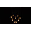 Portinatx 9-Light Linear Chandelier in Satin Black with Hammered Gold by Breegan Jane