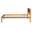 Base de lit plateforme simple avec tête de lit, base à lattes de bois, sans sommier, base de literie en chêne-172229110