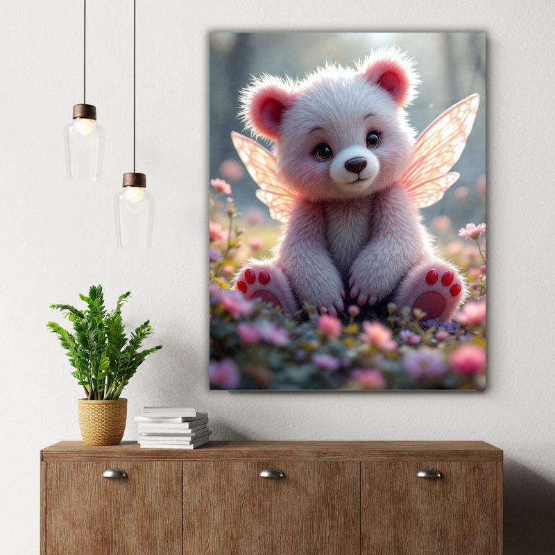 Art mural fantaisie en verre trempé, 30" H x 20" W