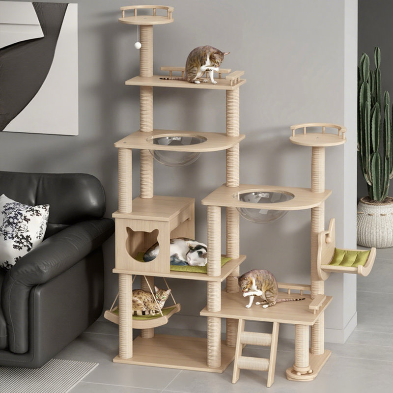 7-Tiers Cat Tree with Cat Condons,Perch,Scratching Posts