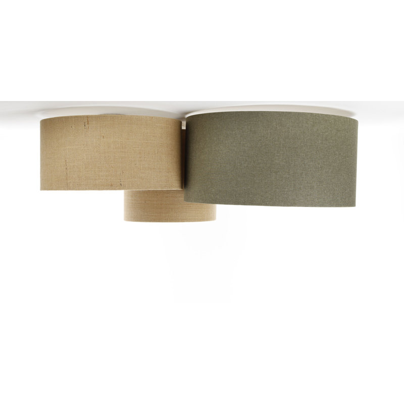 Avaughn Flush Mount, Light Brown/Grey