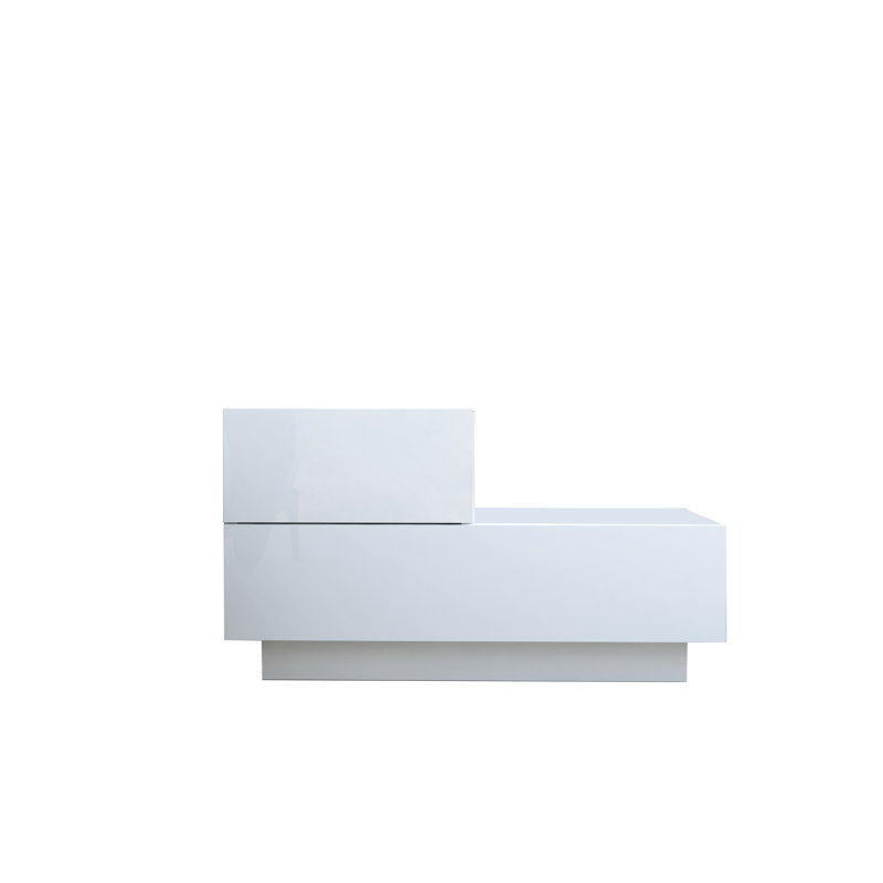 70cm W Manufactured Wood Bedside Table, White