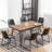 Dorann 6 - Person Four Leg Dining Set-1835234421
