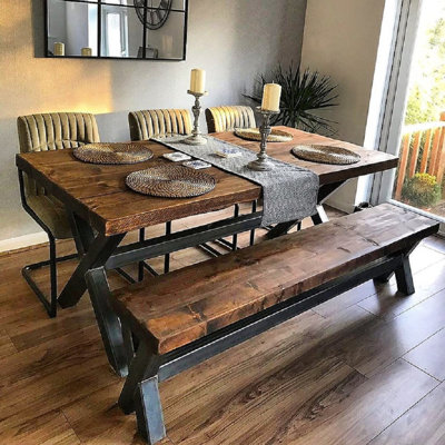 Biarritz 160Cm Solid Oak Dining Table