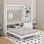 Lit escamotable double avec tablettes