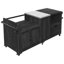 Chariot pour îlot de cuisine d'extérieur 80,5 po avec plateau en acier inoxydable, armoires de rangement et tiroir Xera de Xera