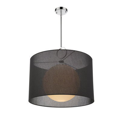 Luminaire suspendu cylindrique à 1 lumière Cayenne
