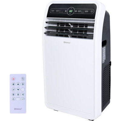Shinco 10,000 Btu(ashrae) Portable Air Conditioner With Heater Up To 400 Sq. Ft, Ac Heater Combo Window Unit, Portable Ac Unit With Dehumidifier & Fan, Cools & Heats,remote Control And Window Kit