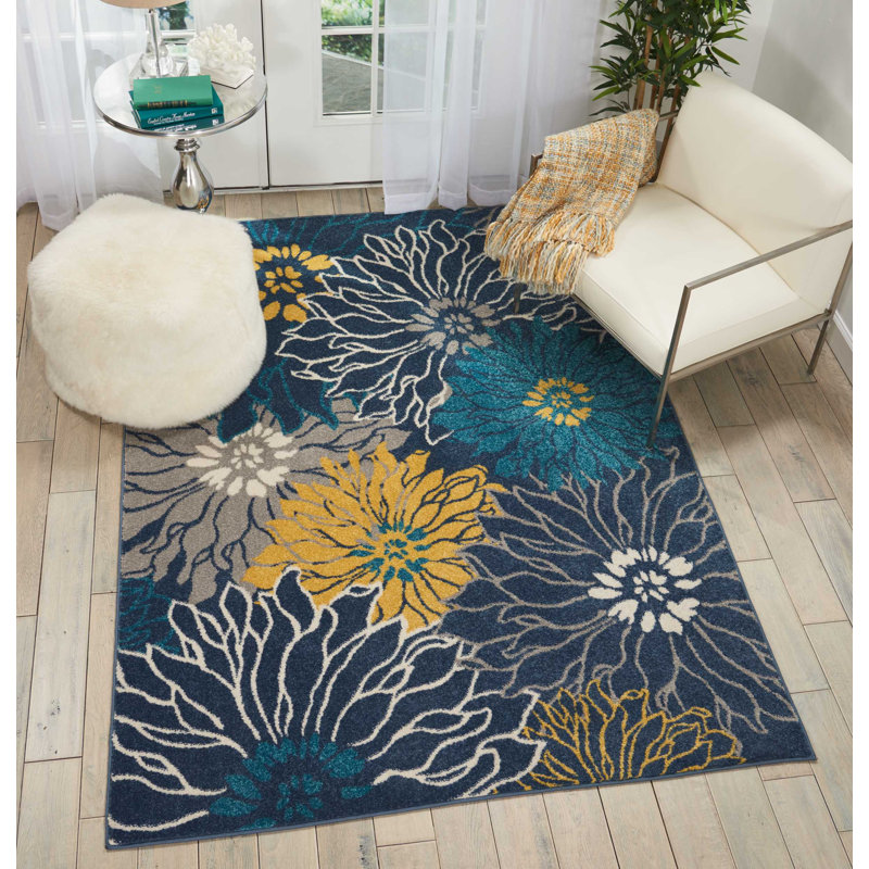 Lahoma Floral Indoor Rug, Rectangle 6'7" x 9'6"