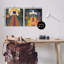  Ensemble de 2 impressions sur toile Spiritual Eye Boho Shapes par Victoria Barnes-818805016