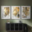 ABSTRACT Series CXV III - Impression sur mesure avec cadre de qualité supérieure - 3 pièces-1929217526-1929217525