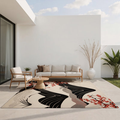 Tapis intérieur et extérieur Twilight Blossom