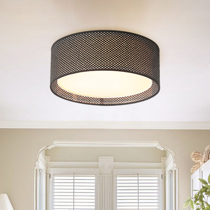 Plafonnier encastré d'intérieur 5 lumières 20 po Sariah, Noir