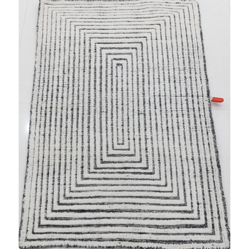 Contemporary, Stuart Street Collection One-of-a-Kind Rectangle 2' X 3'1" Hand Knotted Area Rug