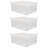 Plastic Storage Container, Shoe Box, Set Of 3