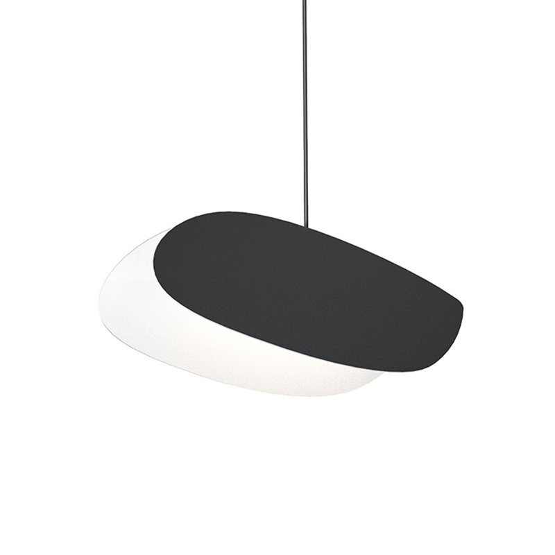 Satin Black 16" LED Indoor/Outdoor Pendant Light