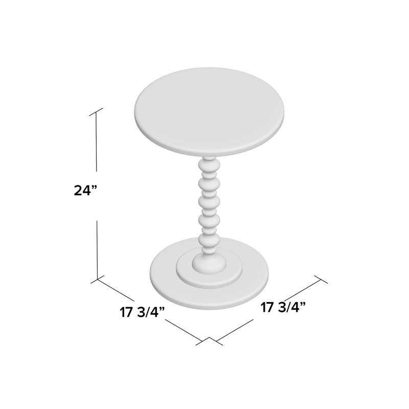 Pettegrow Spindle End Table, Sea Foam