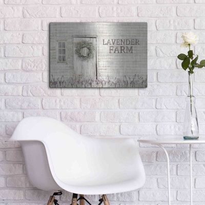 'Lavender Farm' by Lori Deiter, Metal Wall Art, 24"x16"