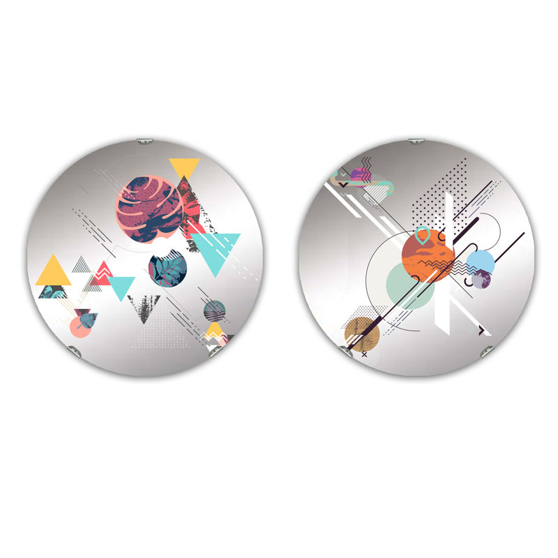 Ensemble de 2 miroirs sans cadre