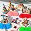 Articles de fête d'anniversaire Paw Patrol, ensemble de 9 pièces de centre de table en forme de nid d'abeille Paw Patrol